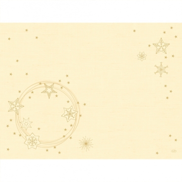 Duni Dunicel Tischsets Star Shine Cream, 30 x 40 cm