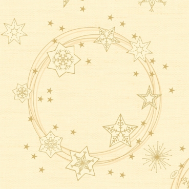 Duni Dunisoft Servietten Star Shine Cream, 40 x 40 cm