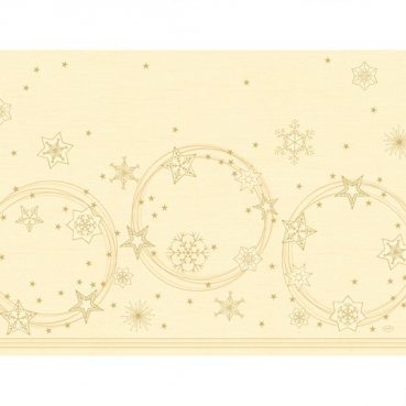 Duni Papier Tischsets Star Shine Cream, 30 x 40 cm