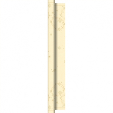 10 Meter Duni Dunicel Tischdeckenrolle Star Shine Cream, Breite 1,18 m