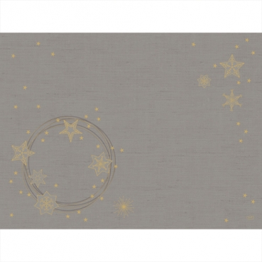 Duni Dunicel Tischsets Star Shine Granite Grey, 30 x 40 cm