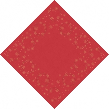 Duni Dunicel Mitteldecken Star Shine Red