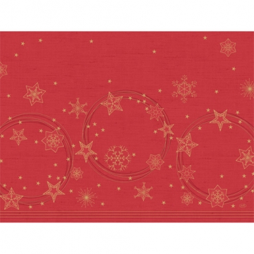 Duni Papier Tischsets Star Shine Red, 30 x 40 cm