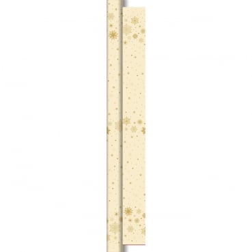 10 Meter Duni Dunicel Tischdeckenrolle Stargazing Cream, Breite 1,18 m