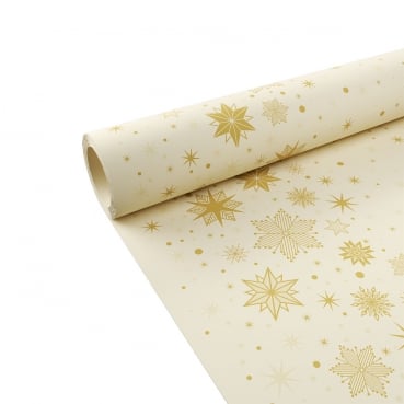 10 Meter Duni Dunicel Tischdeckenrolle Stargazing Cream, Breite 1,18 m.