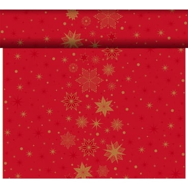 24 Meter Rolle Duni Bio Dunicel® Tischläufer Stargazing Red