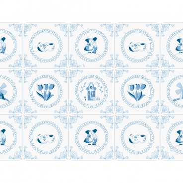 Duni Papier Tischsets Dutch Charm, 30 x 40 cm