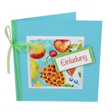 Einladungskarte Tropische Früchte