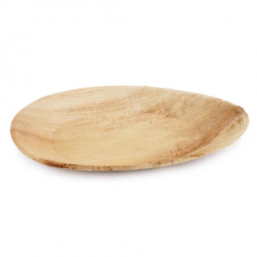 25 Teller aus Palmblatt, oval, Einweg, 26 x 17 cm 25 Teller aus Palmblatt, oval, Einweg, 26 x 17 cm.