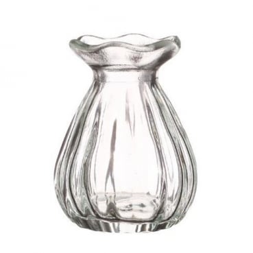Glas Flaschen Väschen Fleur, klar, 90 mm