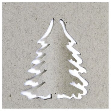 Fliegender Stanzer 3D Pop-Up Tannenbaum, 37 mm, für Kartengestaltung, Basteln.