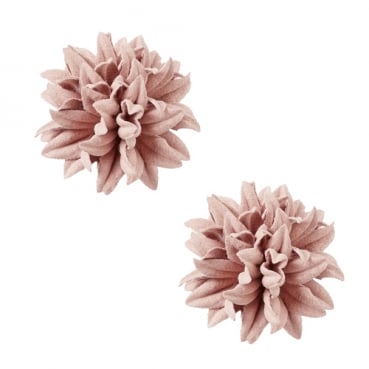 2 Florella Blüten handgemacht in Altrosa, 35 mm