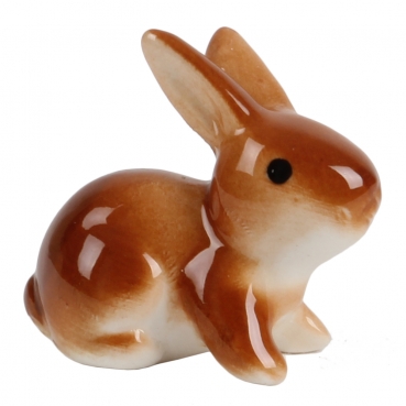 Gastgeschenk Ostern, Mini Porzellan Hase, 40 mm