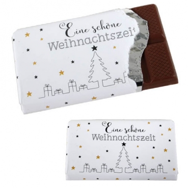 Gastgeschenk Schokolade -Eine schöne Weihnachtszeit-