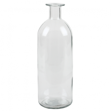 Glas Flaschen Vase, klar, 20,3 cm