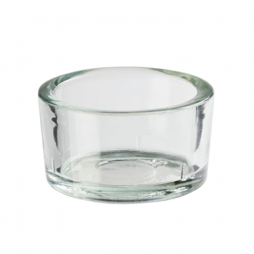 Glas Teelichthülle, Teelichtglas, klar, Innendurchmesser: 40 mm