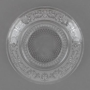 Glas Kerzenteller Vintage mit Struktur, 15 cm