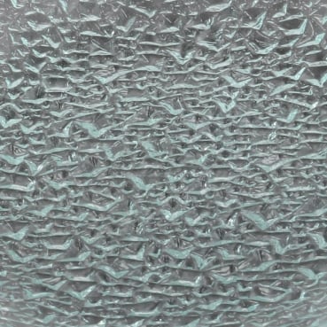 Glas Kerzenteller rund mit Struktur, 11,7 cm Nahaufnahme von dem Glas Kerzenteller rund mit Struktur, 11,7 cm.