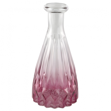 Glas Flaschen Väschen Classy Farbverlauf in Mauve/Klar, 14,5 cm
