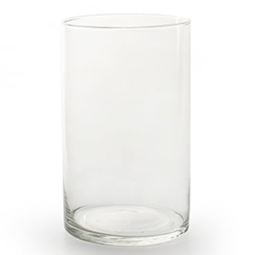 Glas Vase Zylinder, 13,5 x 21,5 cm