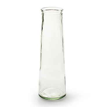 Glas Vase konisch, schmal, 25 cm