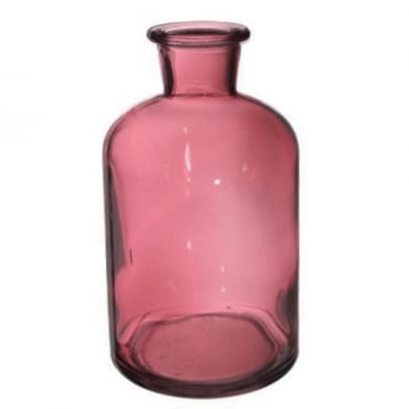 Glas Väschen, rund in Beere, 13 cm