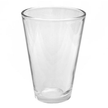 Glas Vase, Windlicht, konisch, klar, 17 cm