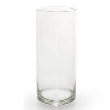 Glas Vase Zylinder, 11,5 x 25 cm