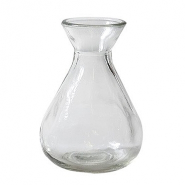 Glas Väschen, abgerundet, 10 cm