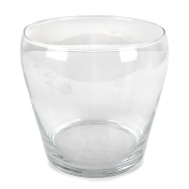 Großes Glas Windlicht Layla, Vase, Dekoglas, klar, 18 cm