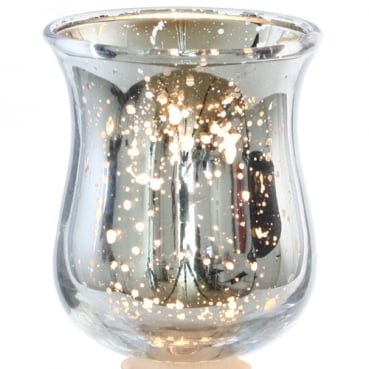 Teelichthalter Aufsatz für Kerzenständer in Silber, 80 mm