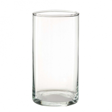 Glas Vase, Windlicht, Zylinder, klar, 20 cm