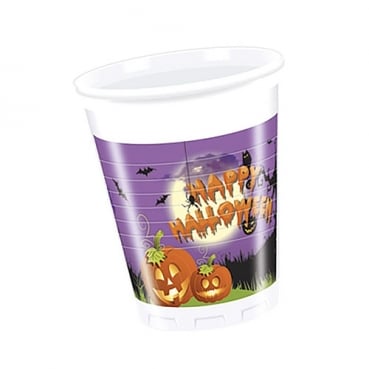 8 Becher Happy Halloween