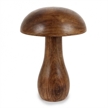 Großer Deko Holz Pilz, 20 cm