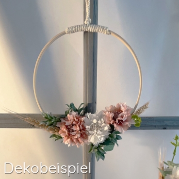 4er Bund Deko Blumen in Altrosa, 26 cm Dekobeispiel für 4er Bund Deko Blumen in Altrosa, 26 cm.