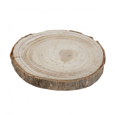 Deko Untersetzer, Holzscheibe, rund, 14 - 19 cm