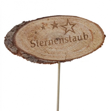 Holz Scheibenstecker -Sternenstaub-, 29 cm