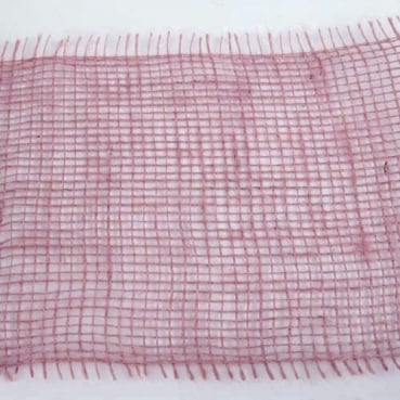 10 Meter Jute Tischband, schmal, grobmaschig in Altrosa, 15 cm 10 Meter Jute Tischband, schmal, grobmaschig in Altrosa, 15 cm Detail