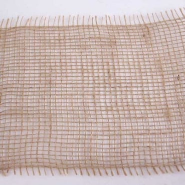10 Meter Jute Tischband, schmal, grobmaschig, natur, 15 cm 10 Meter Jute Tischband grobmaschig, natur, 15 cm, Nahaufnahme.