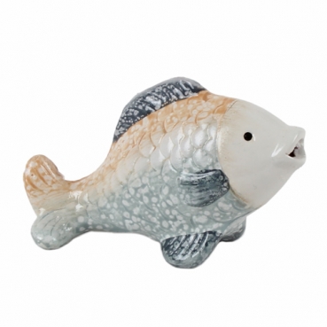 Keramik Fisch, glasiert, Nr. 2, 11 cm