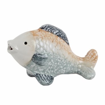 Keramik Fisch, glasiert, Nr. 1, 11 cm