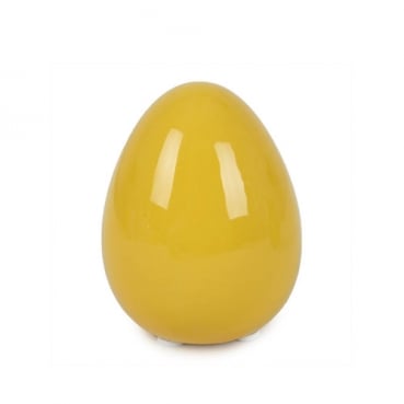 Keramik Osterei in Gelb, Größe XS: 65 mm