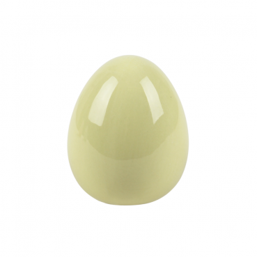 Keramik Osterei in Pastell-Gelb, Größe S, 70 mm