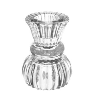 Glas Kerzenhalter Romantik, 2 in 1 für Spitzkerzen, Leuchterkerzen, Teelichter, klar Glas Kerzenhalter Romantik, 2 in 1 für Spitzkerzen, Leuchterkerzen, Teelichter, klar.
