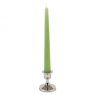 Tisch Kerzenständer für Stabkerzen in Silber, rund gewellt, 67 mm mit Stabkerze.