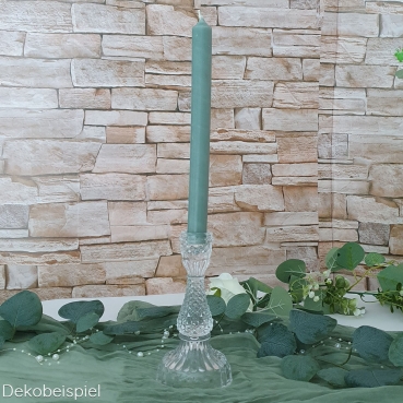 Glas Kerzenständer in Kristall-Optik, 16,5 cm Dekobeispiel für den Glas Kerzenständer in Kristall-Optik, 16,5 cm.