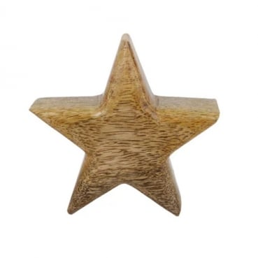 Kleiner Holz Stern, Weihnachten, 90 mm