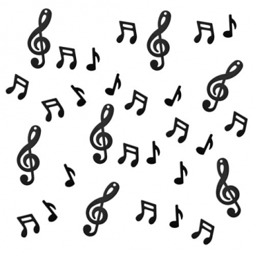 Konfetti Musiknoten