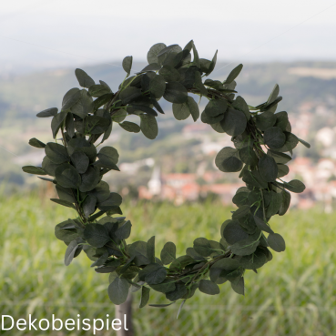 Deko Kunst Eukalyptuskranz, 40 cm.