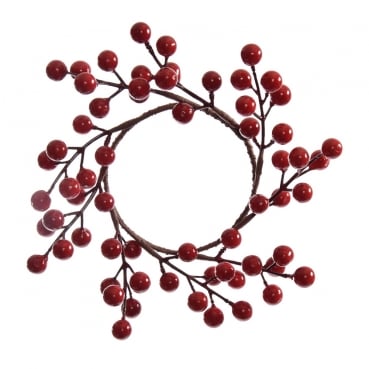 Deko Beerenkranz in Rot, 22 cm